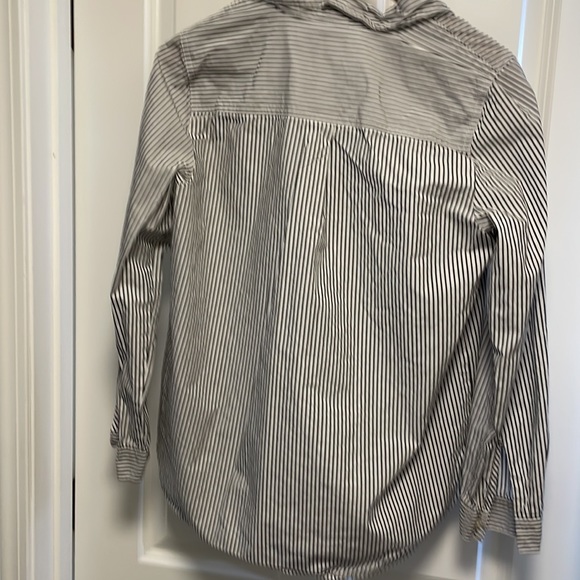 J. Crew Factory - Popover - Size Small - Black/white striped - excellent - Picture 9 of 13